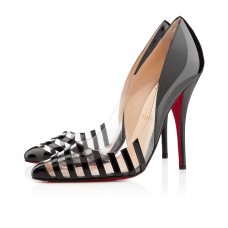 Pantofi Christian Louboutin Pivichic din PVC 100mm, negri