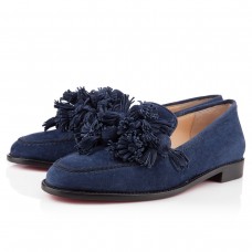 Mocasini japonezi Christian Louboutin Navy