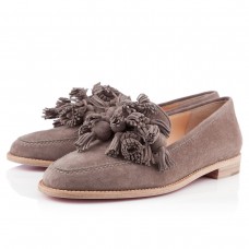 Mocasnici Christian Louboutin Japonez Taupe