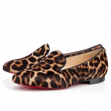 Mocasini Christian Louboutin Sakouette cu imprimeu leopard Mocasini Christian Louboutin Sakouette cu imprimeu leopard