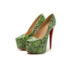 Pantofi cu platformă Christian Louboutin Daffodile 160mm, verzi