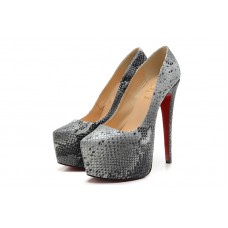 Pantofi cu platformă Christian Louboutin Daffodile 160mm gri
