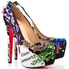 Pantofi Christian Louboutin Daffodile 160mm cu platformă, multicolori Pantofi Christian Louboutin Daffodile 160mm cu platformă, multicolori