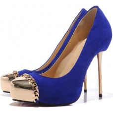 Pantofi Christian Louboutin Metalipp 120mm Albaștri