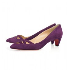 Pantofi Christian Louboutin Manue 40mm, culoare violet