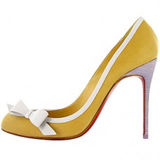 Pantofi Christian Louboutin Beauty 100mm galbeni Pantofi Christian Louboutin Beauty 100mm galbeni