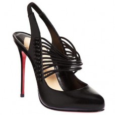 Pantofi Christian Louboutin Mille Cordes 100mm Slingbacks Negri