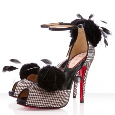 Sandale Christian Louboutin Pluminette 120mm Pudră
