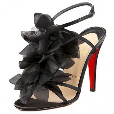 Sandale Christian Louboutin Petal 70mm negre