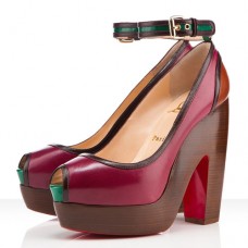 Pantofi Christian Louboutin Minimi 140mm cu vârf deschis, culoare Bordeaux Pantofi Christian Louboutin Minimi 140mm cu vârf deschis, culoare Bordeaux