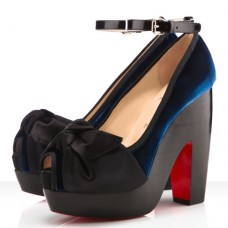 Pantofi Christian Louboutin Minimi 140mm cu vârf deschis, albaștri Pantofi Christian Louboutin Minimi 140mm cu vârf deschis, albaștri