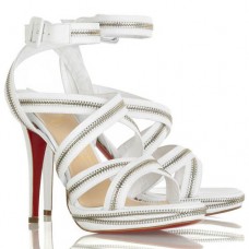 Sandale Christian Louboutin Rodita 120mm albe