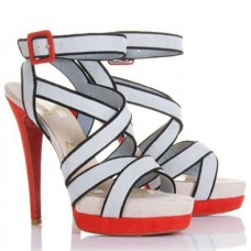 Sandale Christian Louboutin Straratata 120mm gri Sandale Christian Louboutin Straratata 120mm gri