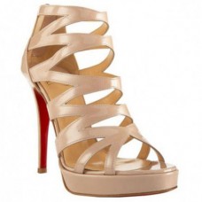 Sandale Christian Louboutin Fernando 120mm, culoare nud