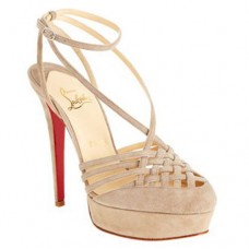 Sandale Christian Louboutin Tres Française 140mm bej