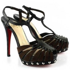 Sandale Christian Louboutin Zigounette 140mm negre